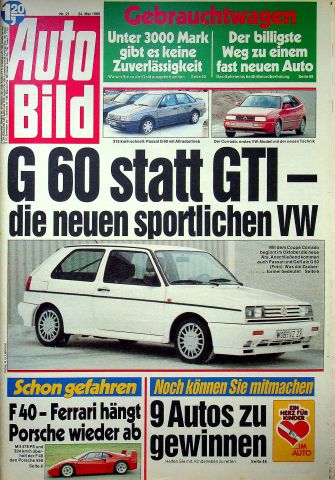 Deckblatt Auto Bild (21/1988)